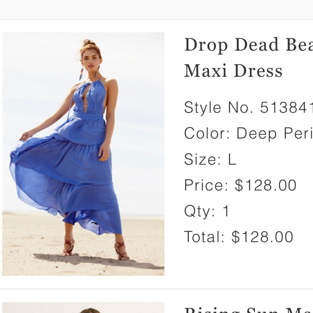 Free people maxi dress worn once